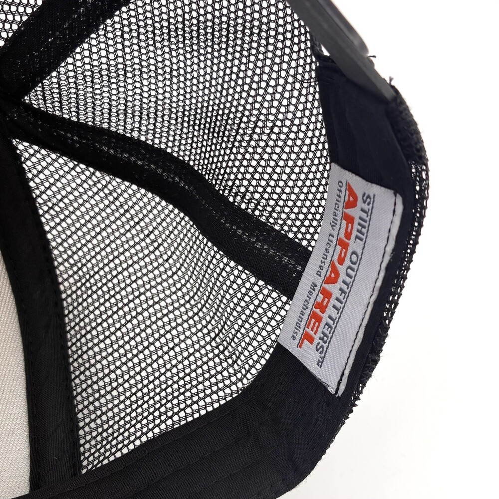 Stihl Chainsaw Patch Trucker Hat Black Snapback Foam Cap (W9) - Picture 7 of 8